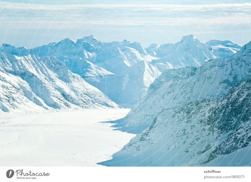 White out Umwelt Natur Landschaft Klima Klimawandel Schönes Wetter Eis Frost Felsen Alpen Berge u. Gebirge Gipfel Schneebedeckte Gipfel Gletscher kalt blau weiß