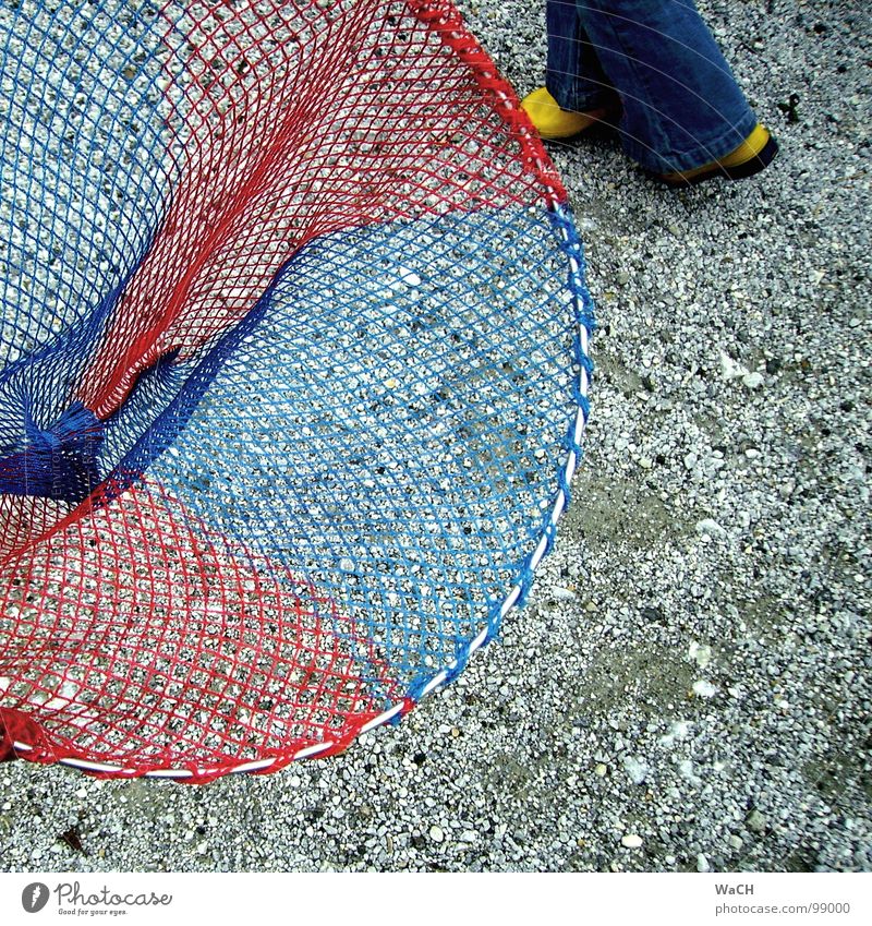 spring rein Schmetterlingsnetz fangen rot blau-rot Gummistiefel gelb Köcher Kieselsteine Sammlung Freizeit & Hobby Fangnetz Angeln netzen Beine