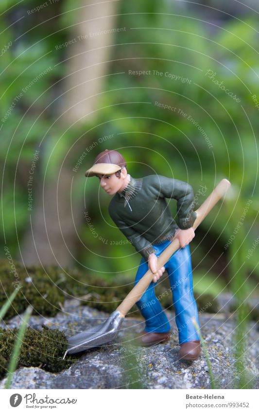 Auf Arbeit | der Waldmeister in Aktion ... Arbeit & Erwerbstätigkeit Handwerker Arbeitsplatz Landwirtschaft Forstwirtschaft maskulin Baum Hose Jacke Schuhe