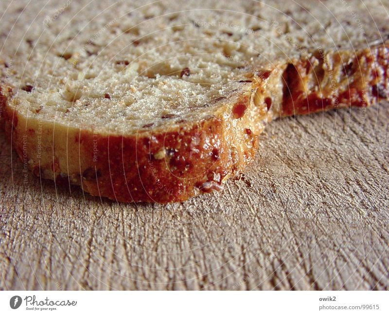 Schnitte Farbfoto Nahaufnahme Detailaufnahme Muster Strukturen & Formen Menschenleer Tag Schwache Tiefenschärfe Lebensmittel Brot Ernährung Frühstück Portion