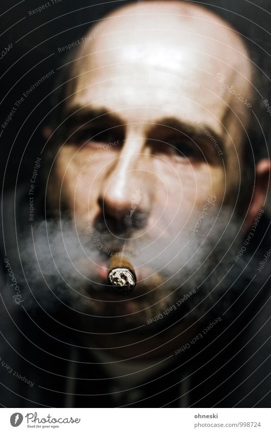 The Godfather Lifestyle Stil Rauchen Nachtleben Mensch maskulin Mann Erwachsene Leben 1 30-45 Jahre Zigarre Tabakwaren genießen Sucht Nikotin Mafia Farbfoto