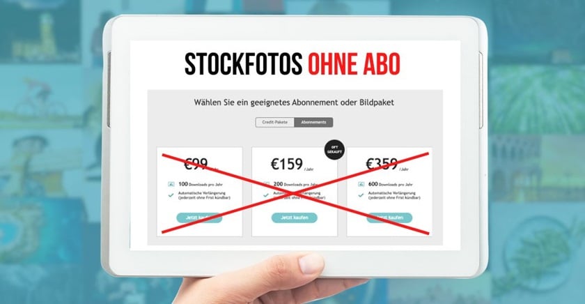 Plattformen, wo Sie ohne Abo Stockfotos lizenzieren können